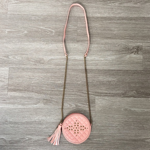 Round Crossbody Tassel & Stud Purse - Picture 4 of 7